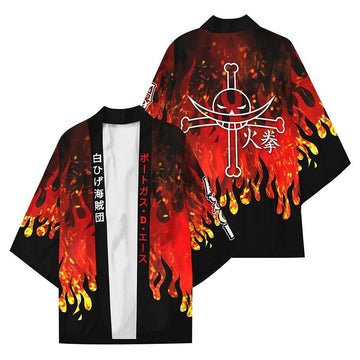 Anime ONE PIECE Kimono Capa Halloween Carnaval Cosplay Disfraz Unisexo